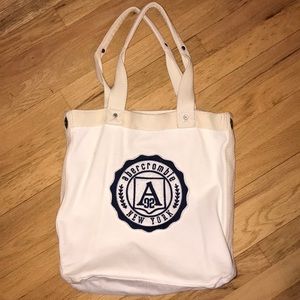 ABERCROMBIE white tote bag